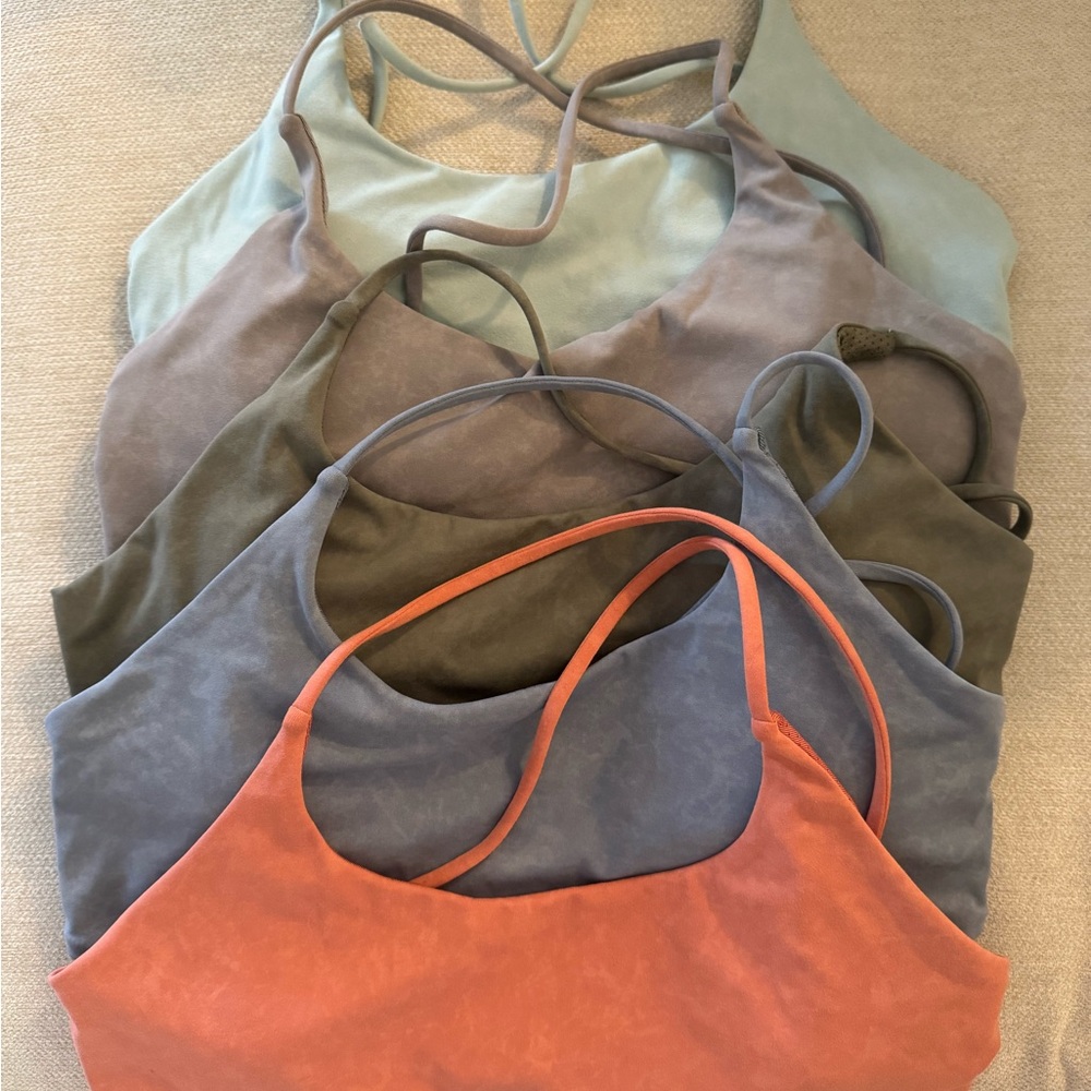 Bundle of strappy sports bras